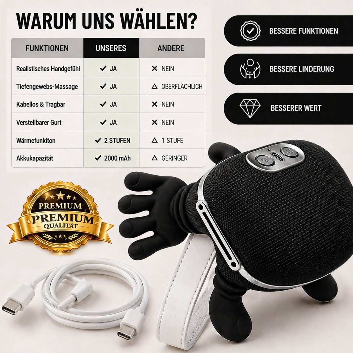 Neck Massager - Black