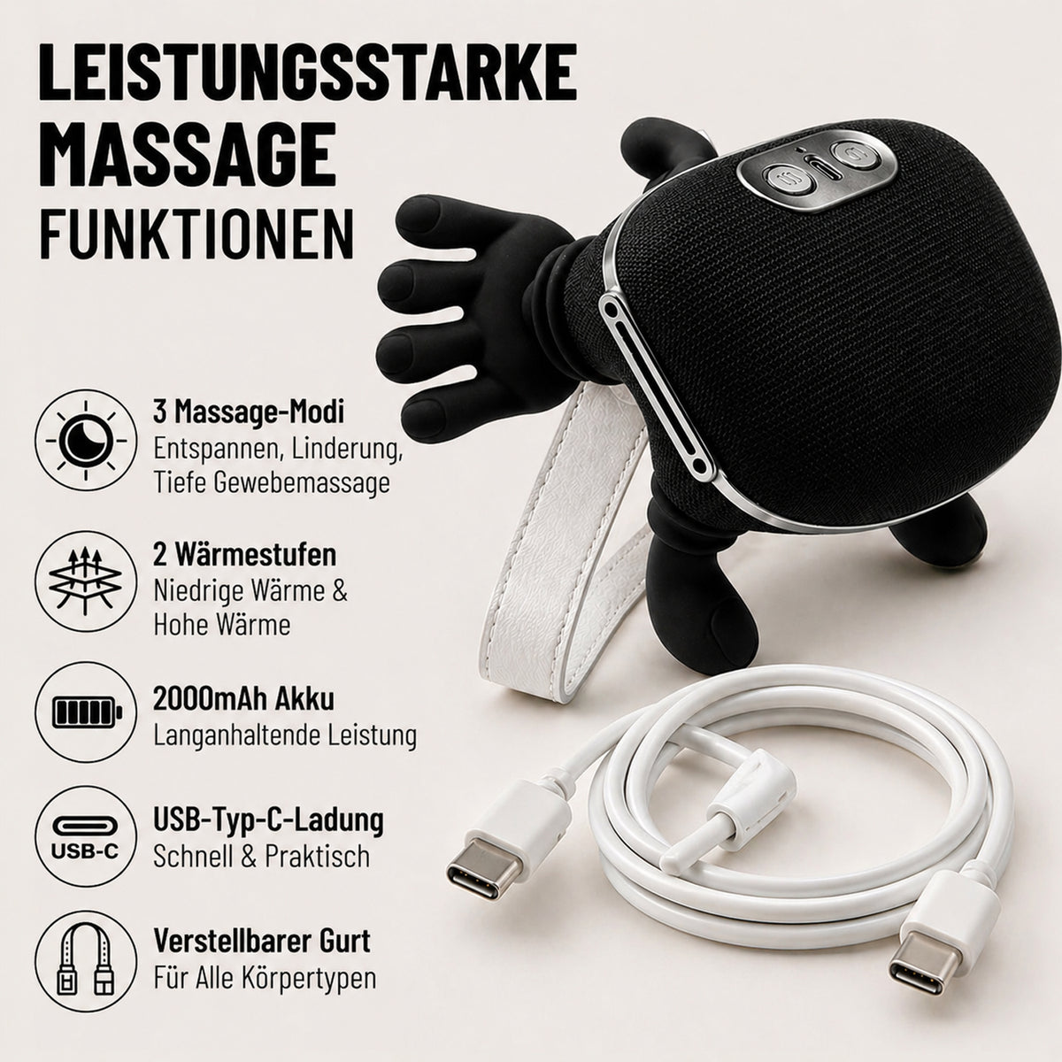 Neck Massager - Black